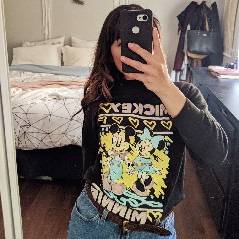 Black graphic Disney sweater